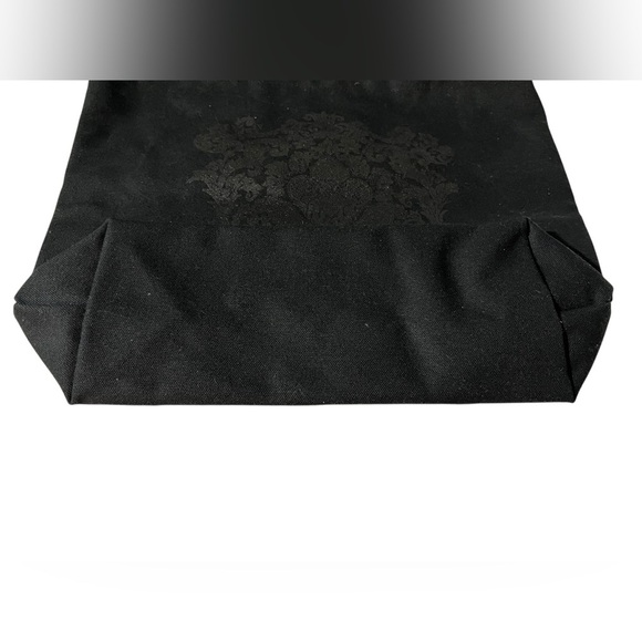 Anna Sui x Target Black Canvas Tote Bag w/Vibrant Purple Lining, Limited Edition - Picture 6 of 15